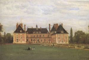 Rosny,the Chateau of the Duchesse de Berry (mk05), Jean Baptiste Camille  Corot